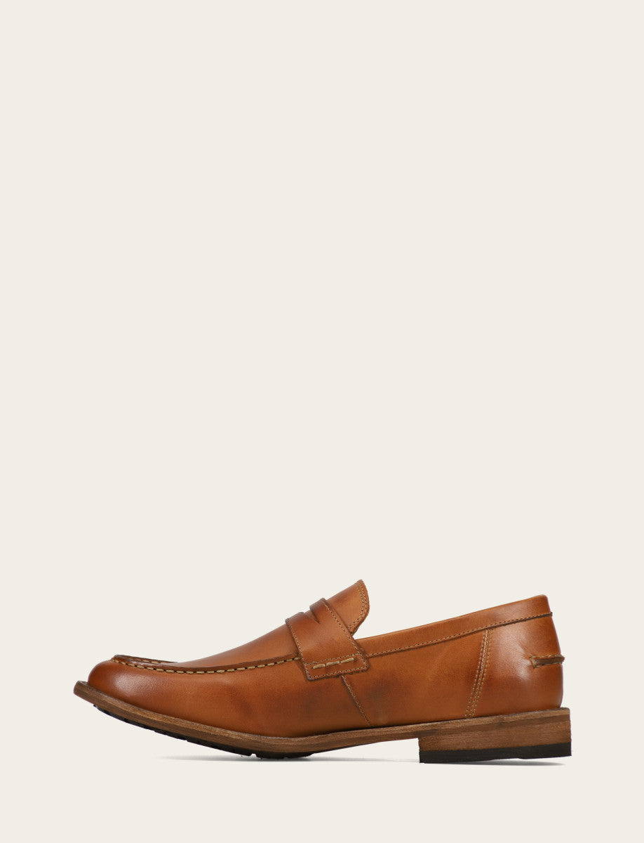Men's Caramel Tyler Flex Penny Loafers Caramel - Frye