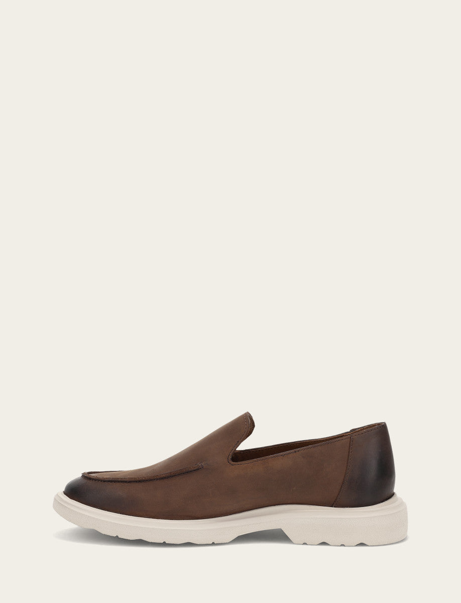 Men's Chocolate Connor Venetian Loafers Chocolate - Frye