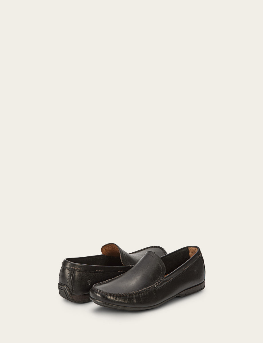 Men's Black Lewis Venetian Loafers Black - Frye