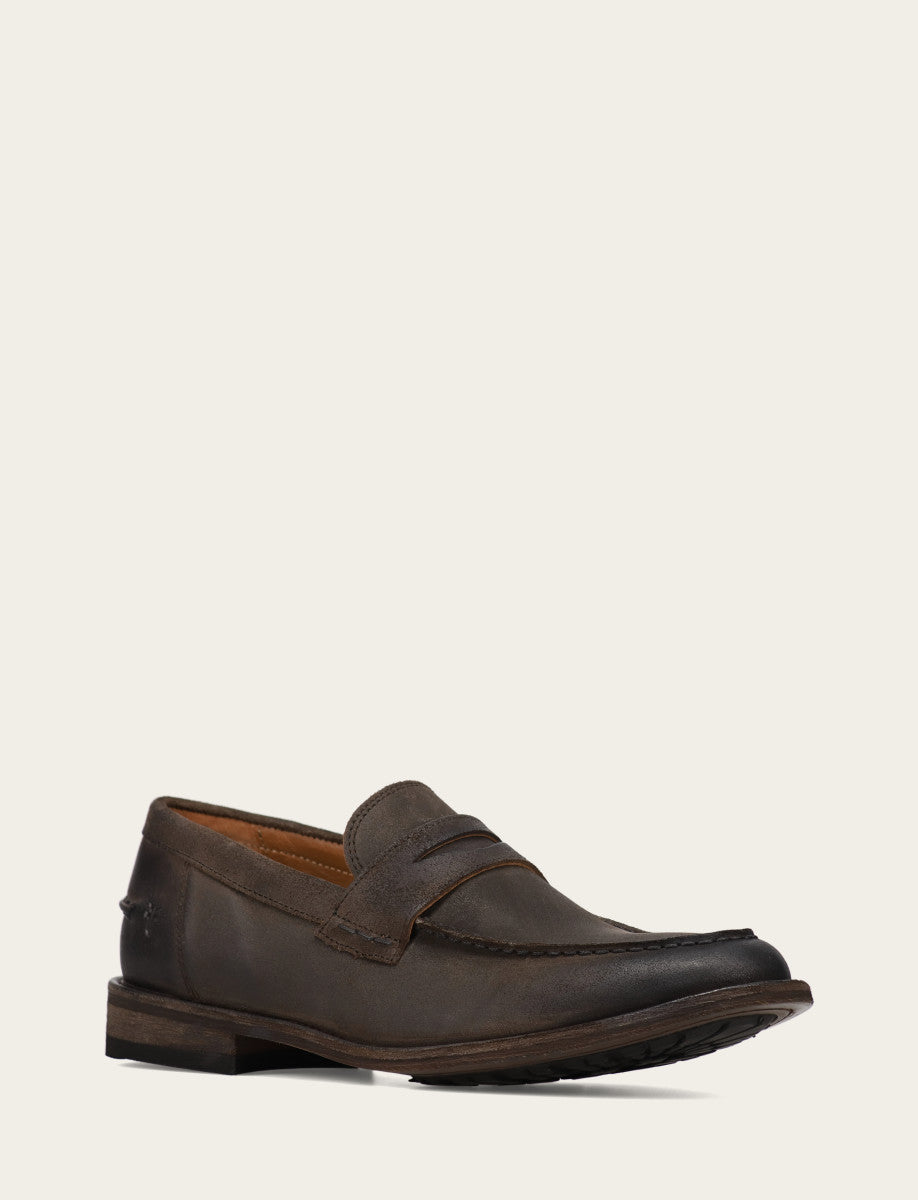Men's Chocolate Tyler Flex Penny Loafers Chocolate - Frye
