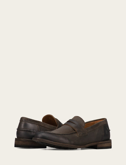 Men's Chocolate Tyler Flex Penny Loafers Chocolate - Frye