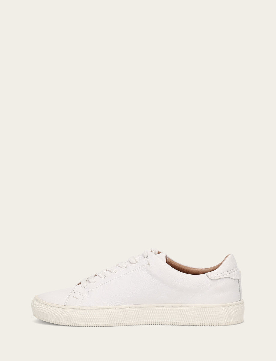 Men's White Astor Low Lace Slip On Sneakers White - Frye