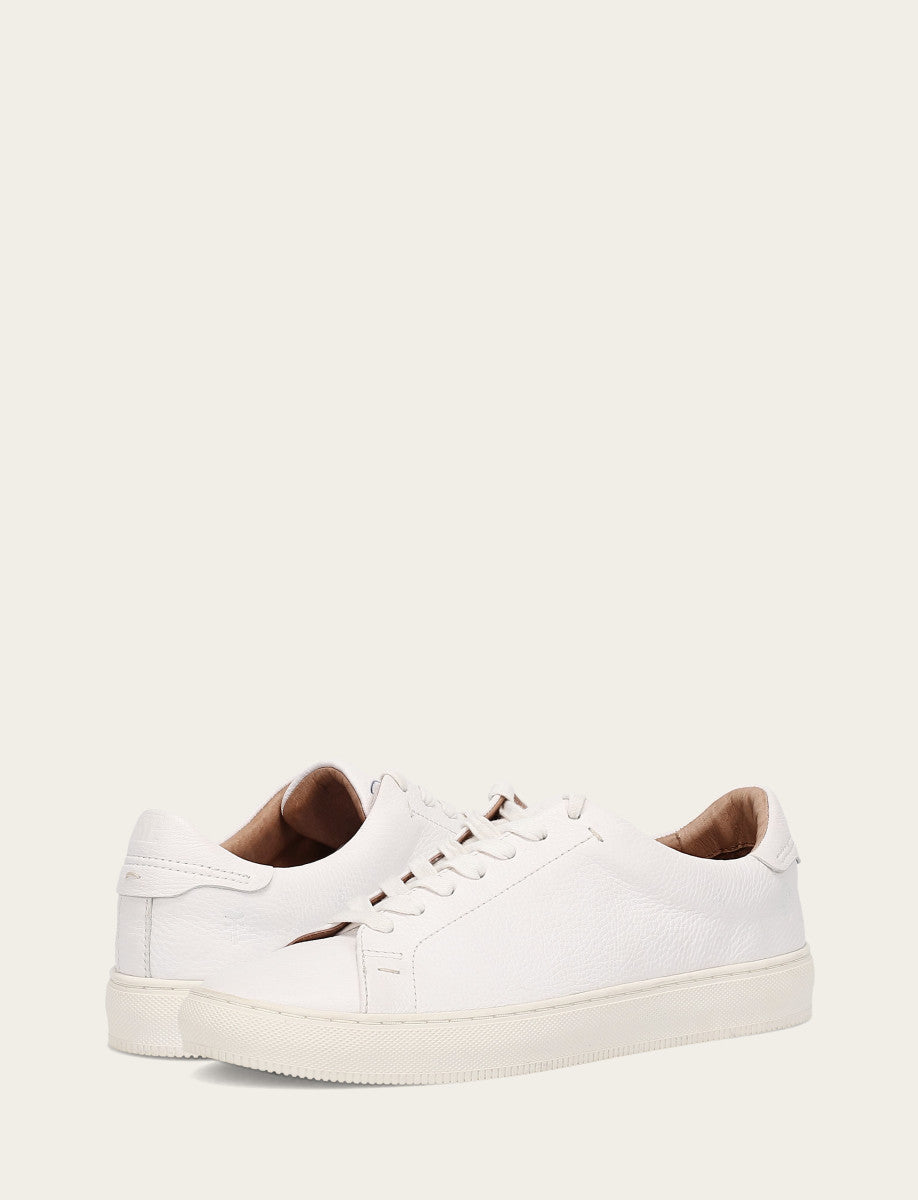 Men's White Astor Low Lace Slip On Sneakers White - Frye