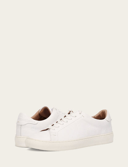 Men's White Astor Low Lace Slip On Sneakers White - Frye