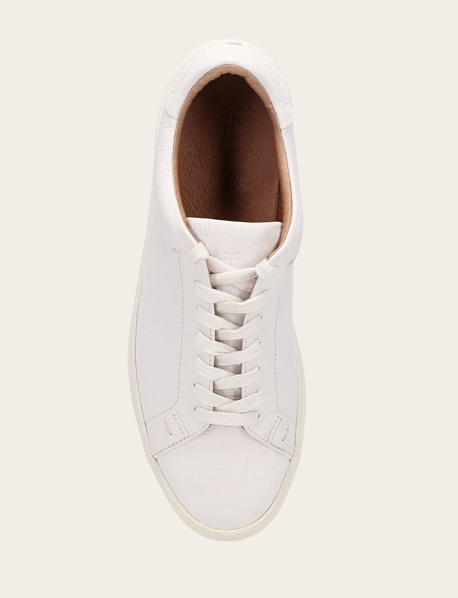 Men's White Astor Low Lace Slip On Sneakers White - Frye