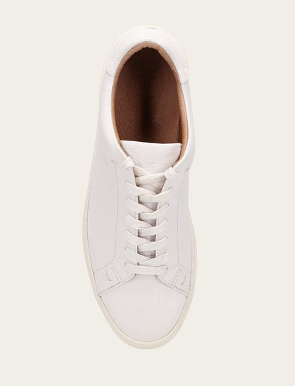 Men's White Astor Low Lace Slip On Sneakers White - Frye