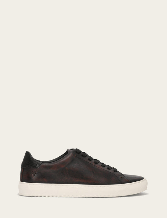 Men's Antiqued Black Astor Low Lace Slip On Sneakers Antiqued Black - Frye