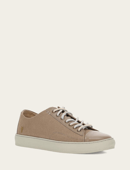 Men's Khaki Astor Cap Toe Low Lace Sneakers Khaki - Frye