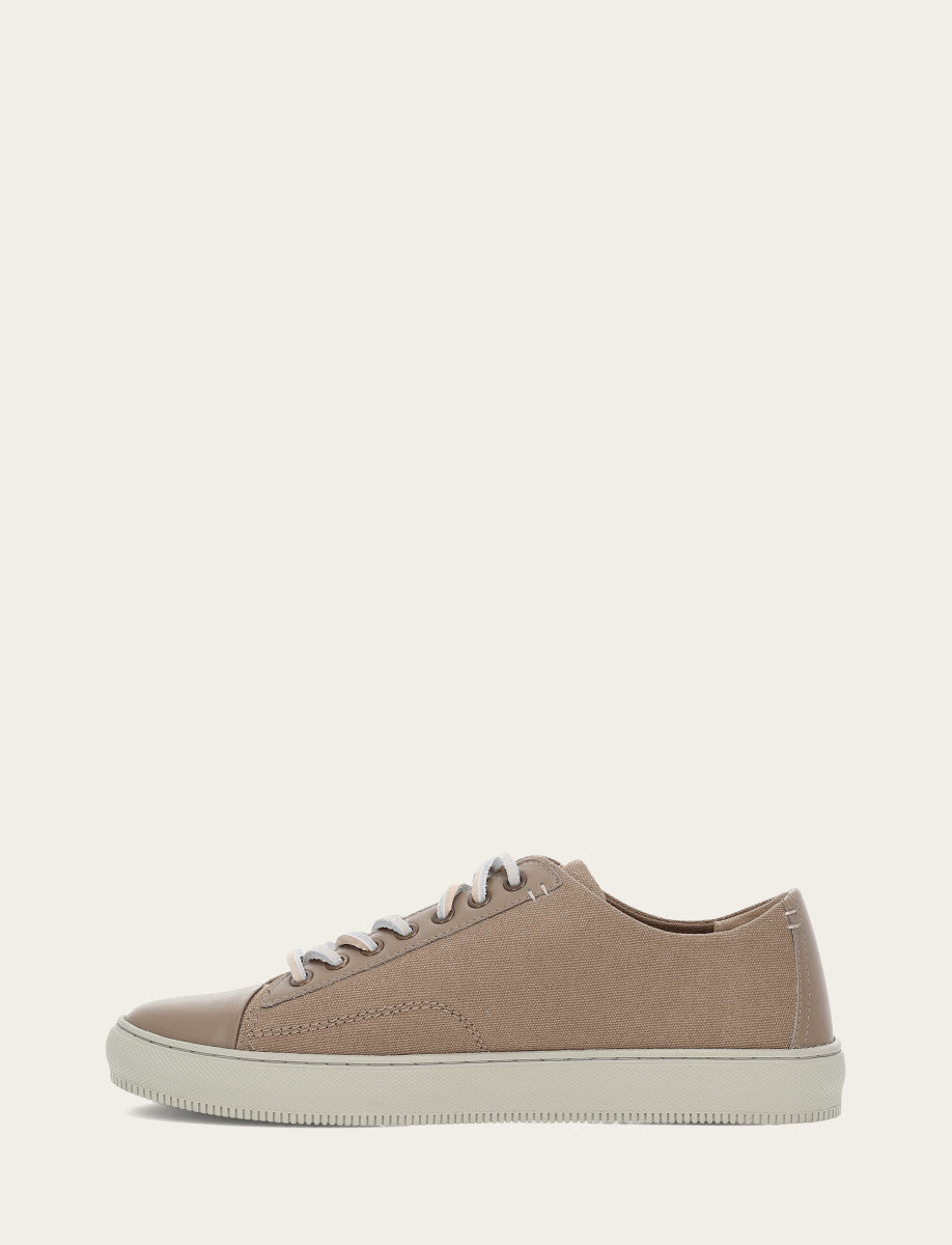 Men's Khaki Astor Cap Toe Low Lace Sneakers Khaki - Frye