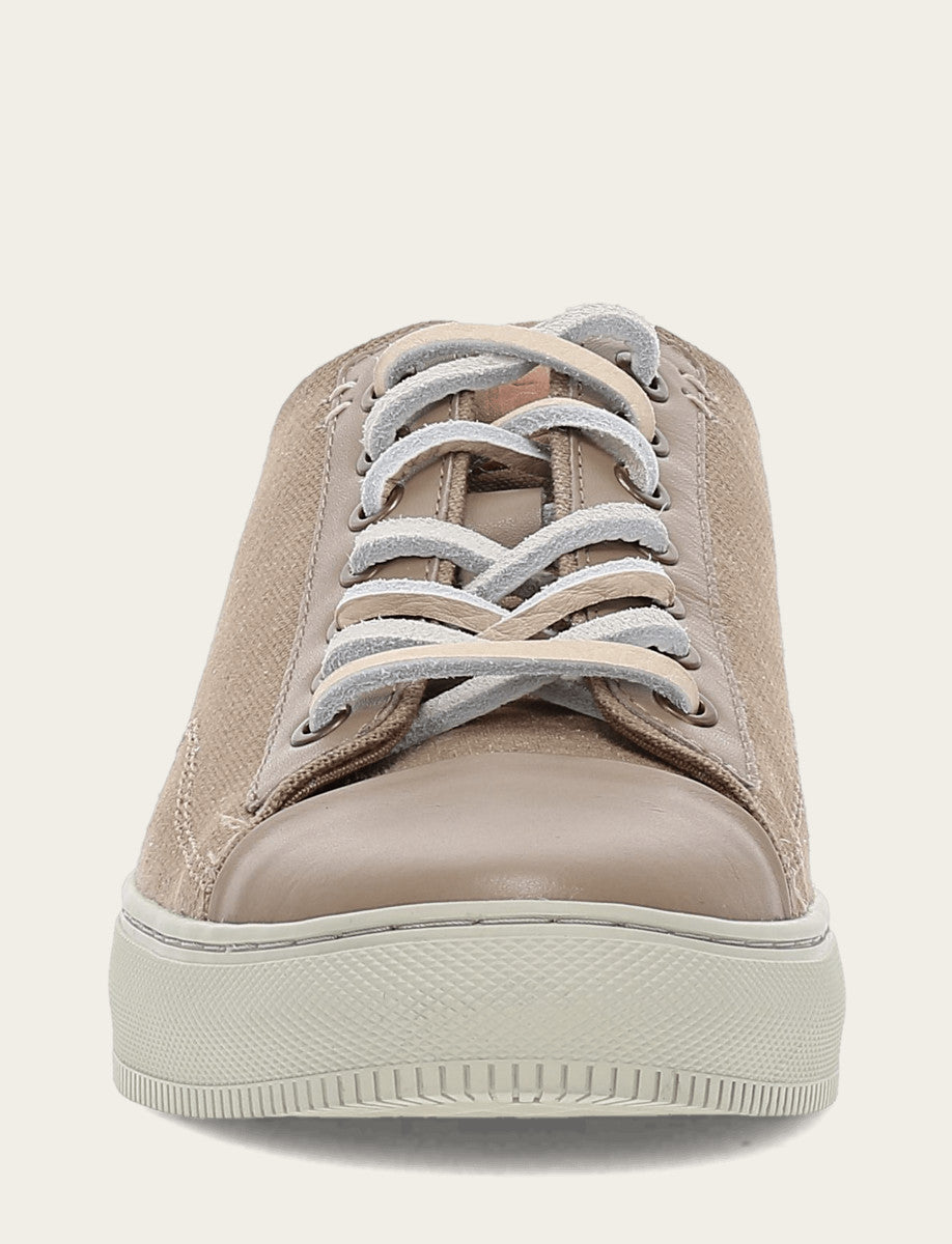 Men's Khaki Astor Cap Toe Low Lace Sneakers Khaki - Frye