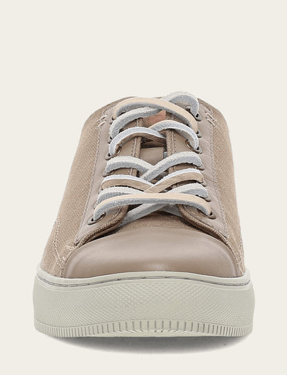 Men's Khaki Astor Cap Toe Low Lace Sneakers Khaki - Frye