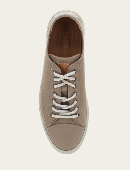 Men's Khaki Astor Cap Toe Low Lace Sneakers Khaki - Frye