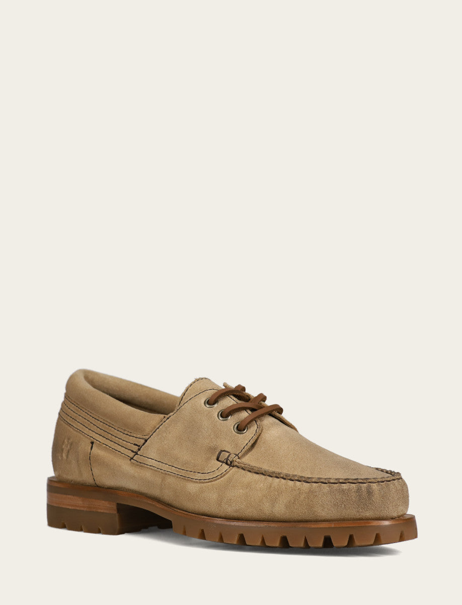 Men's Desert Hudson Campmoc Lug Loafers Desert - Frye