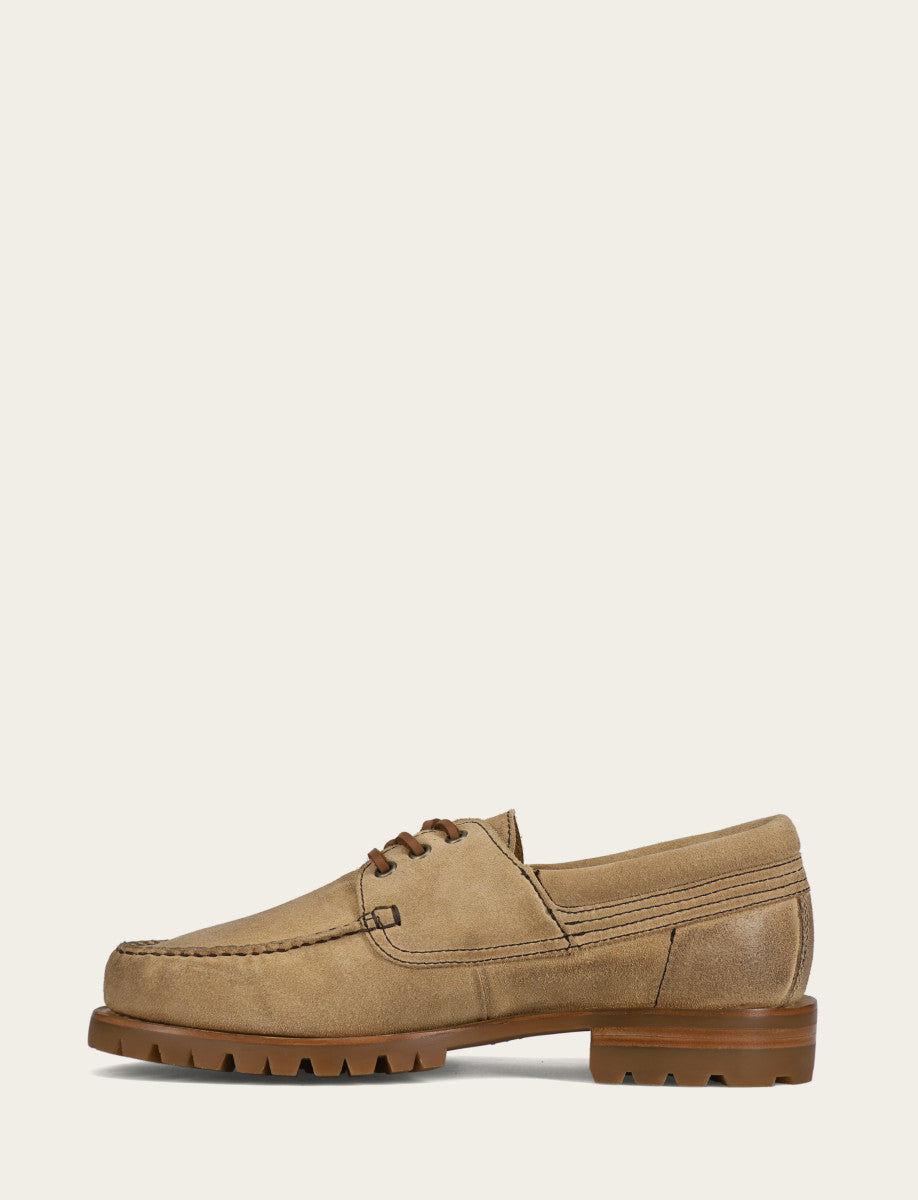Men's Desert Hudson Campmoc Lug Loafers Desert - Frye