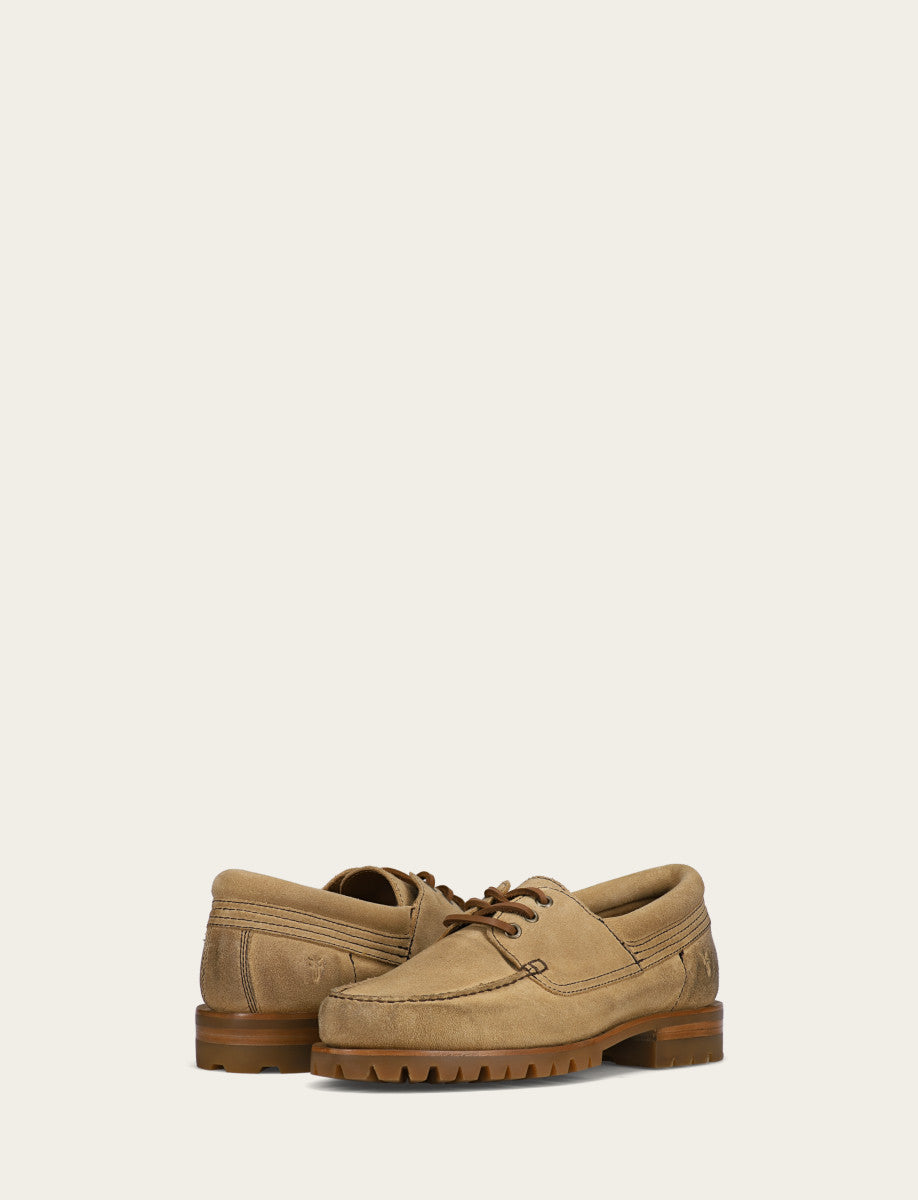 Men's Desert Hudson Campmoc Lug Loafers Desert - Frye
