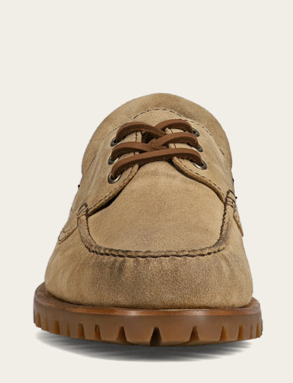 Men's Desert Hudson Campmoc Lug Loafers Desert - Frye