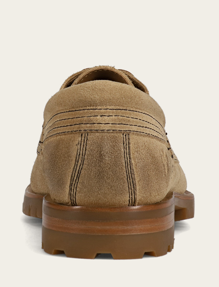 Men's Desert Hudson Campmoc Lug Loafers Desert - Frye