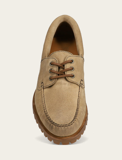 Men's Desert Hudson Campmoc Lug Loafers Desert - Frye