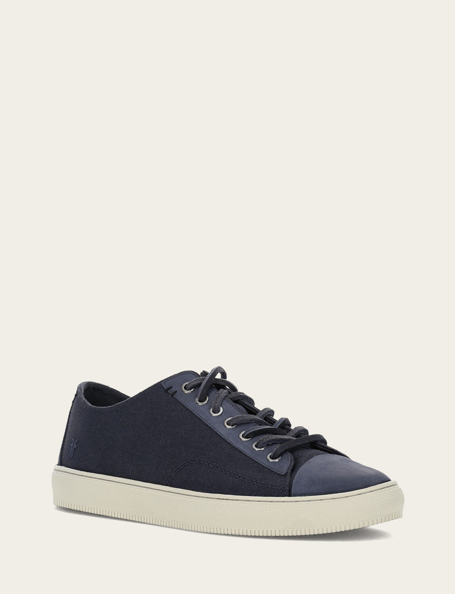 Men's Indigo Astor Cap Toe Low Lace Sneakers Indigo - Frye