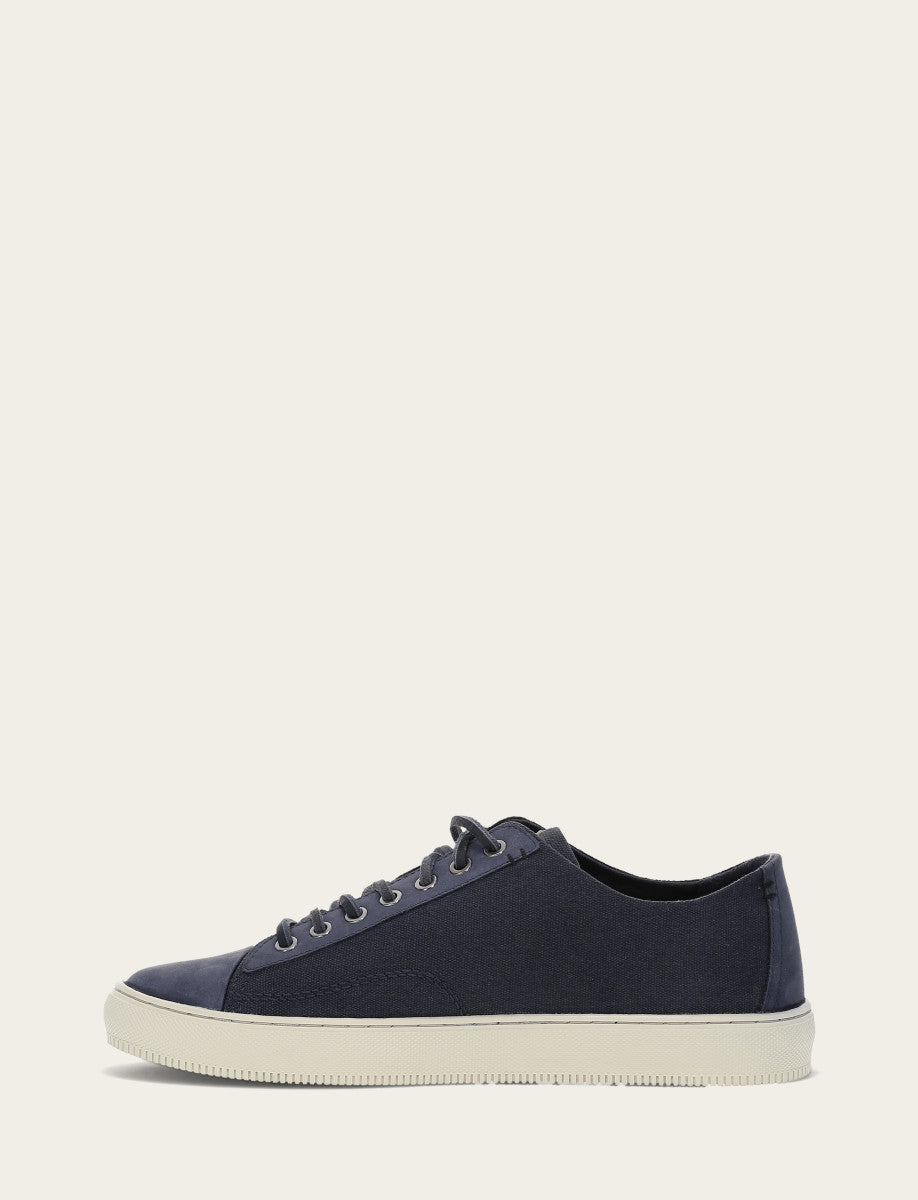 Men's Indigo Astor Cap Toe Low Lace Sneakers Indigo - Frye