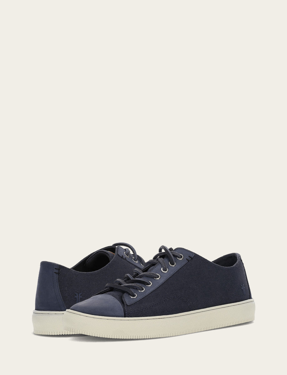 Men's Indigo Astor Cap Toe Low Lace Sneakers Indigo - Frye