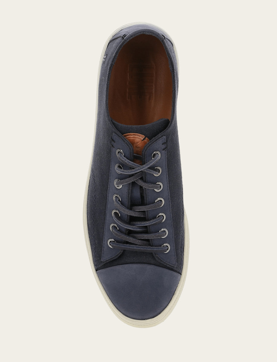 Men's Indigo Astor Cap Toe Low Lace Sneakers Indigo - Frye