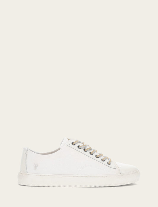 Men's White Astor Cap Toe Low Lace Sneakers White - Frye