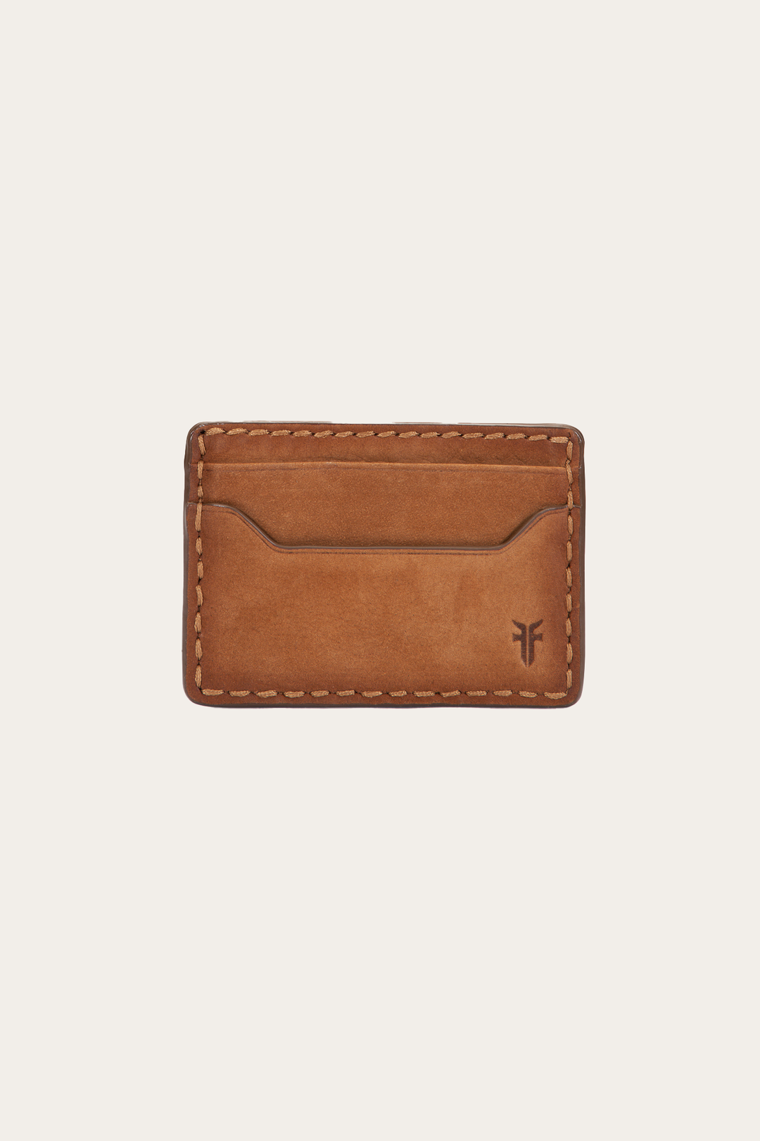 Logan Nubuck Cognac Money Clip Card Case Cognac - Frye