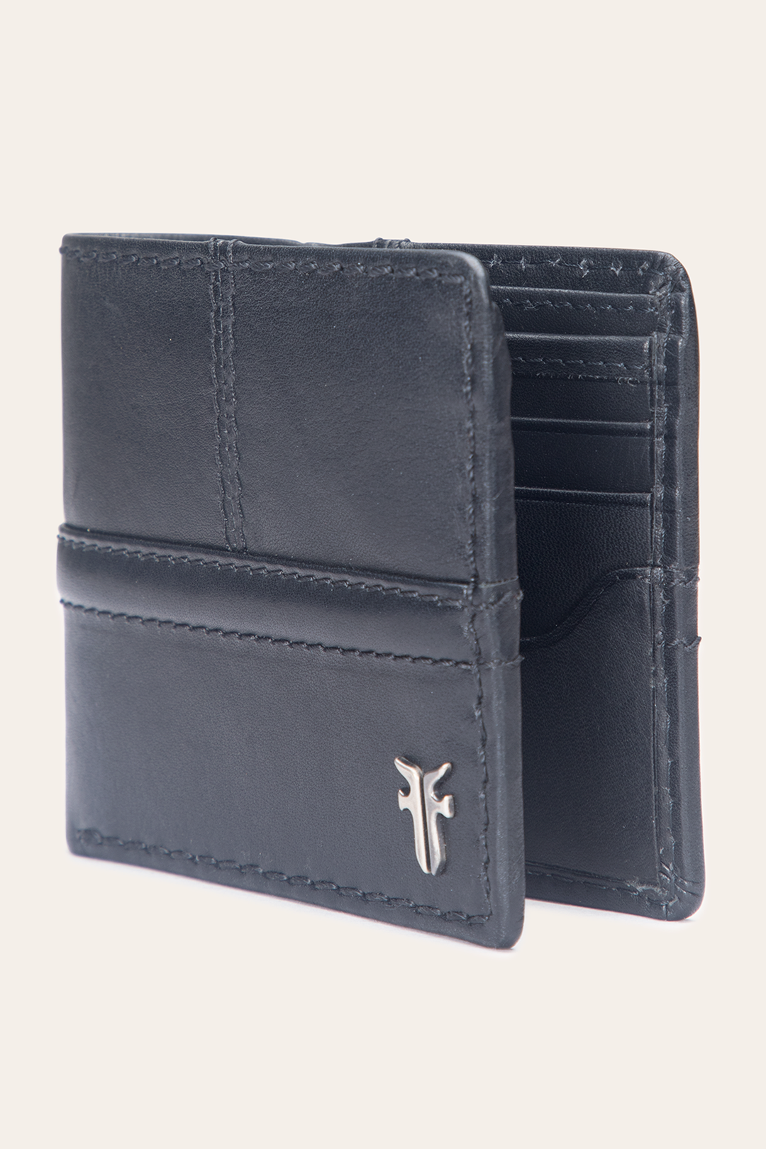 Nash Black Double Billfold Black - Frye