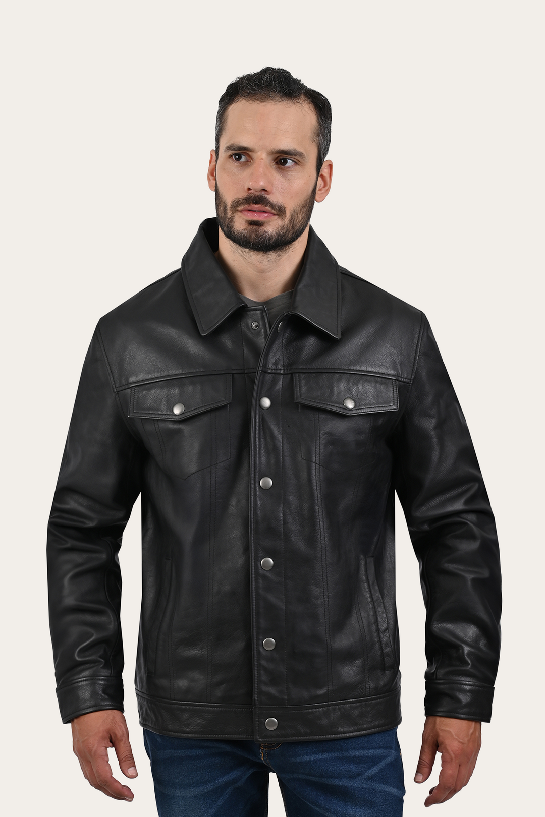 Black Baxter Trucker Jacket Black - Frye