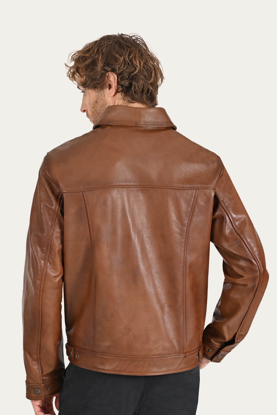 Brown Baxter Trucker Jacket Brown - Frye