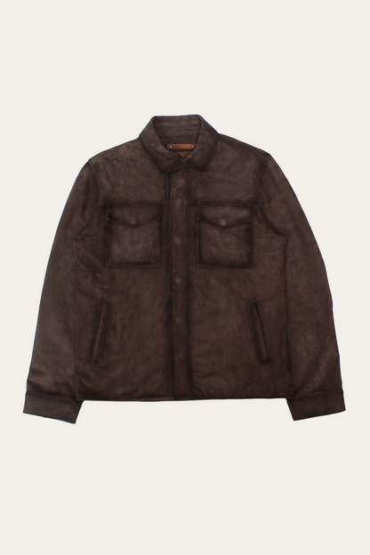 Dark Brown Prescott Jacket Dark Brown - Frye