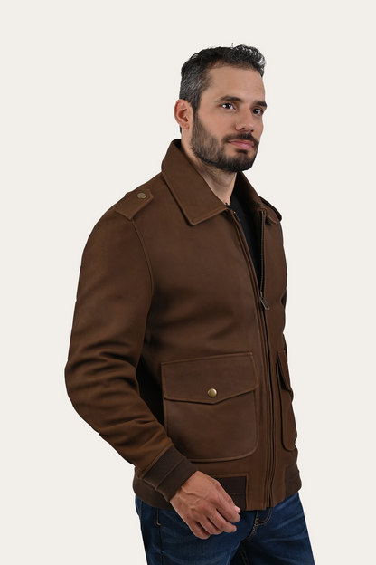 Brown Angus Jacket Brown - Frye