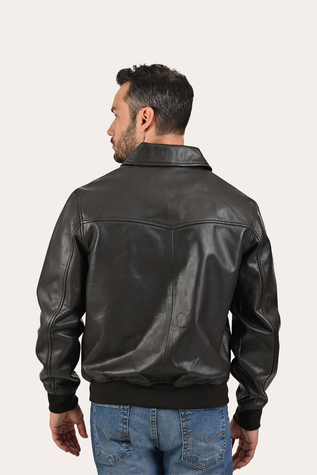 Men’s Dark Brown Dusty Trucker Leather Jacket Dark Brown - Frye
