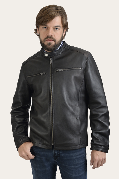 Rustler Racer Jacket Black - Frye