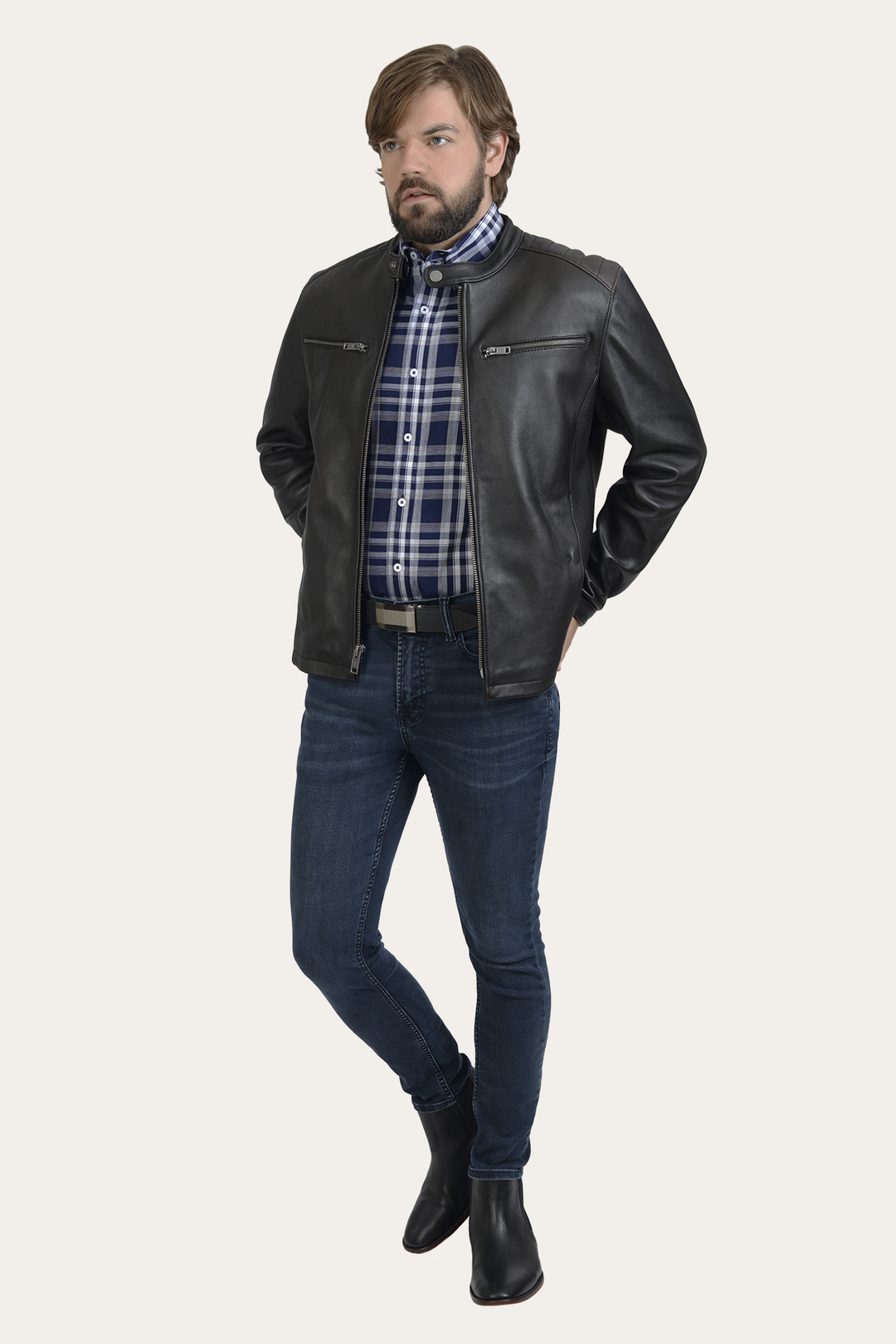 Rustler Racer Jacket Black - Frye