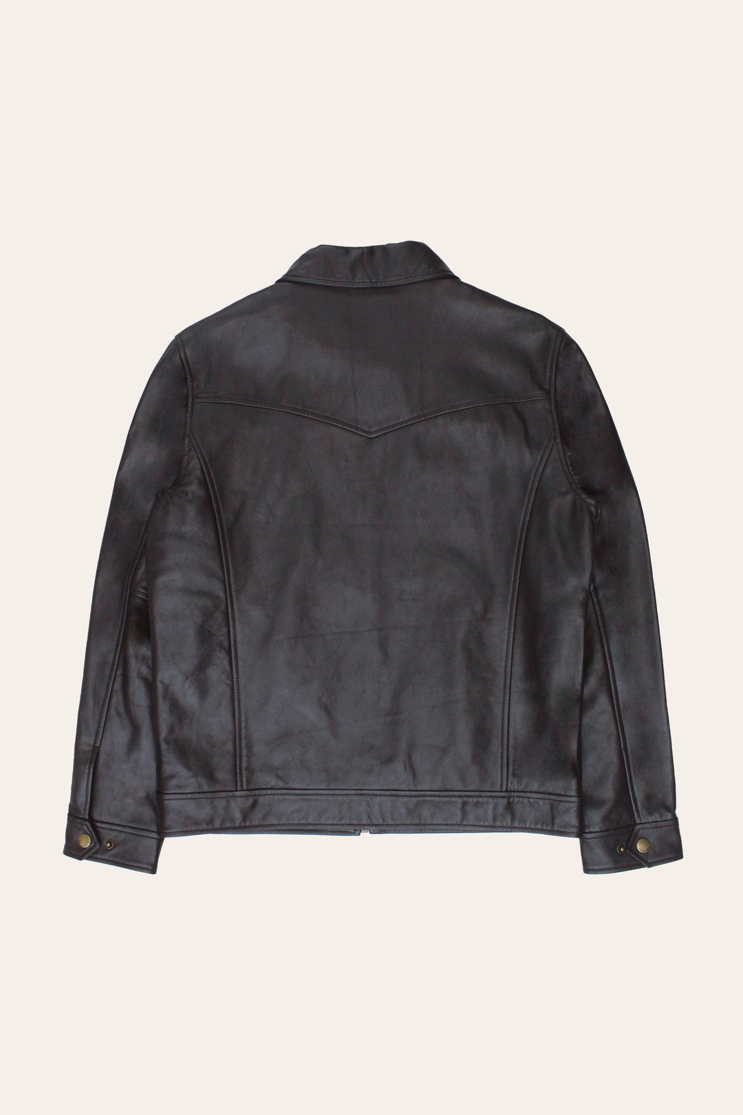 Men’s Dark Brown Kentucky Trucker Leather Jacket Dark Brown - Frye
