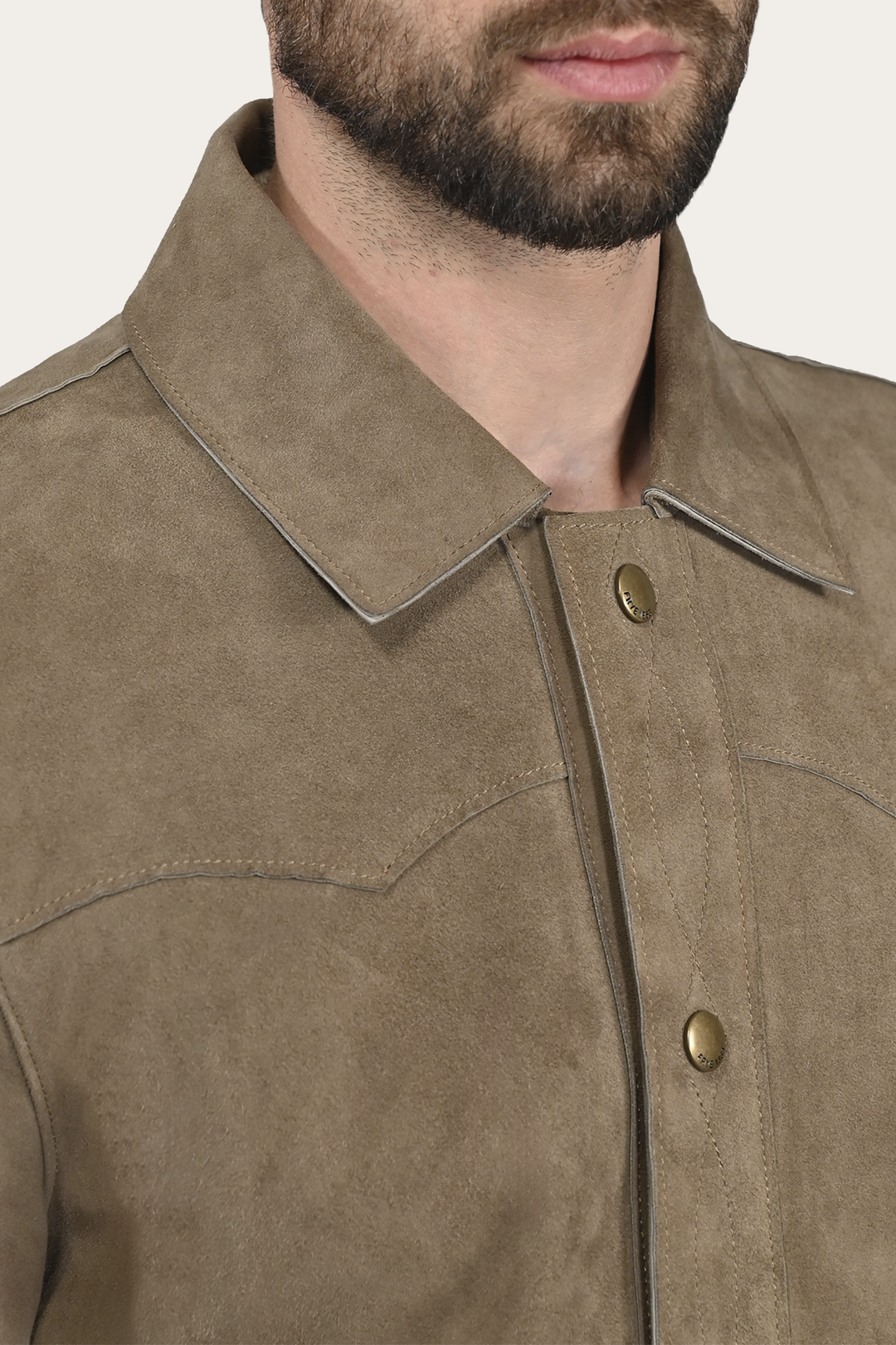 Men’s Taupe Judd Suede Shacket Taupe - Frye