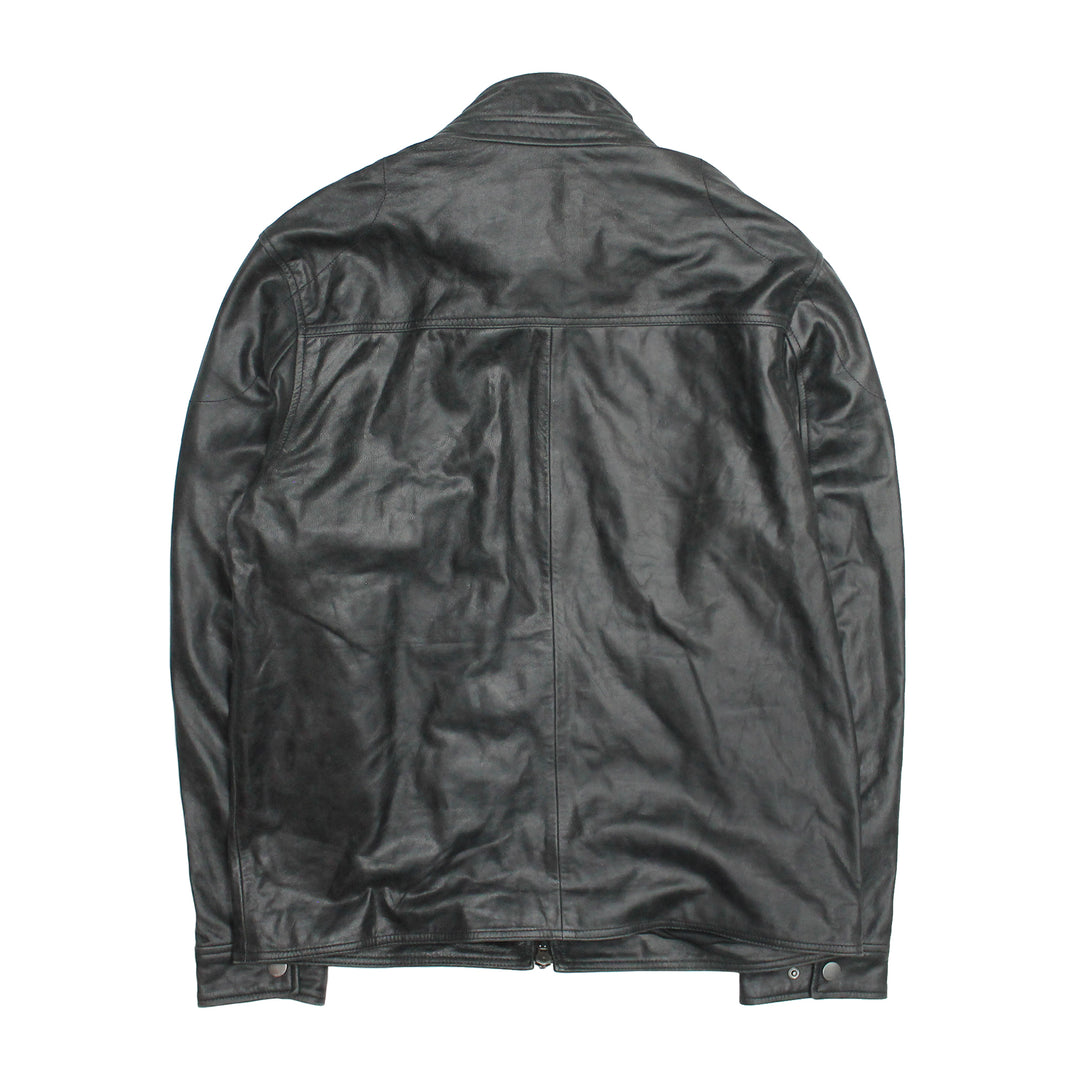 Men’s Black Lawton Modern Nappa Biker Jacket Black - Frye