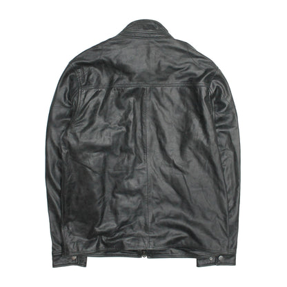 Men’s Black Lawton Modern Nappa Biker Jacket Black - Frye