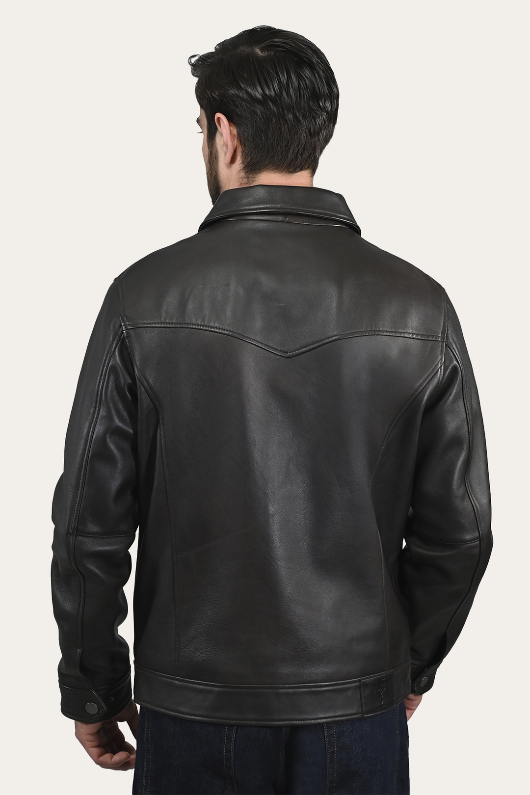 Ruffian Trucker Jacket Dark Brown - Frye