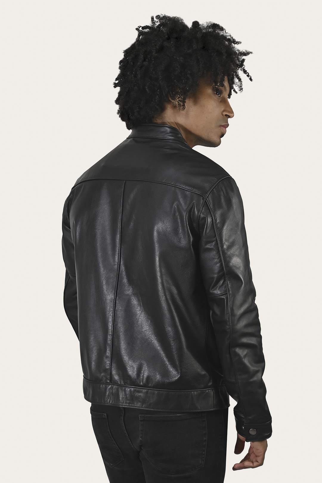 Homestead Racer Jacket Black Bright - Frye
