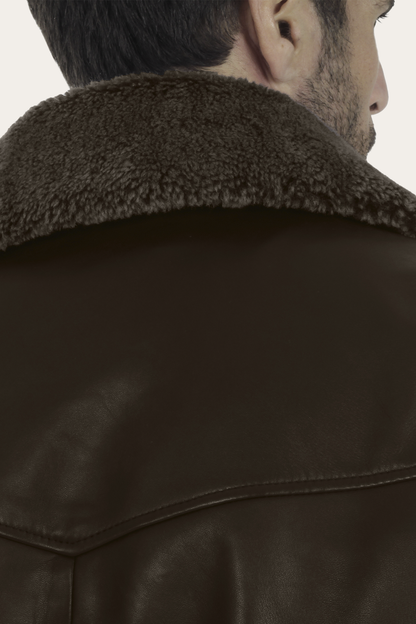 Remington Trucker Jacket Dark Brown - Frye