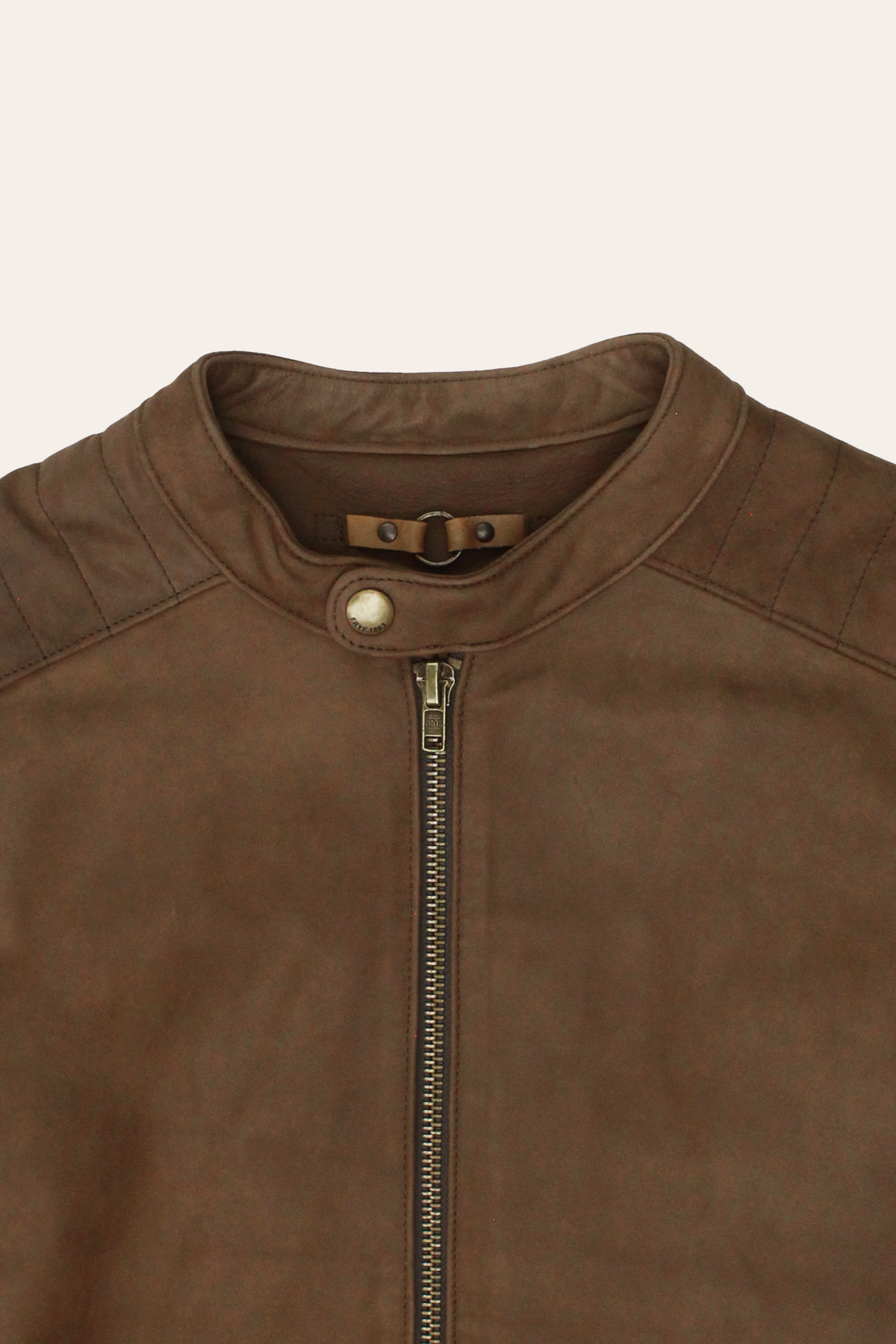 Men’s Tobacco Desert Racer Leather Jacket Tobacco - Frye