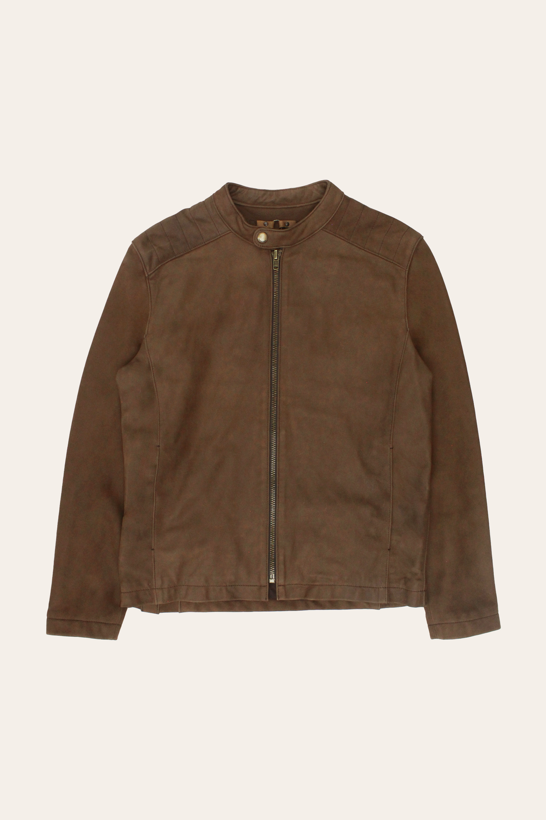 Men’s Tobacco Desert Racer Leather Jacket Tobacco - Frye