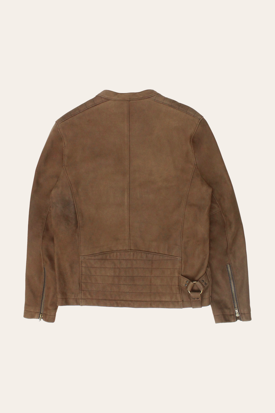 Men’s Tobacco Desert Racer Leather Jacket Tobacco - Frye