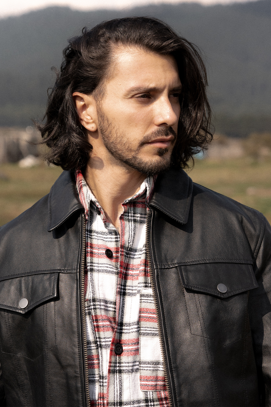 Men’s Black Durango Trucker Leather Jacket Black - Frye