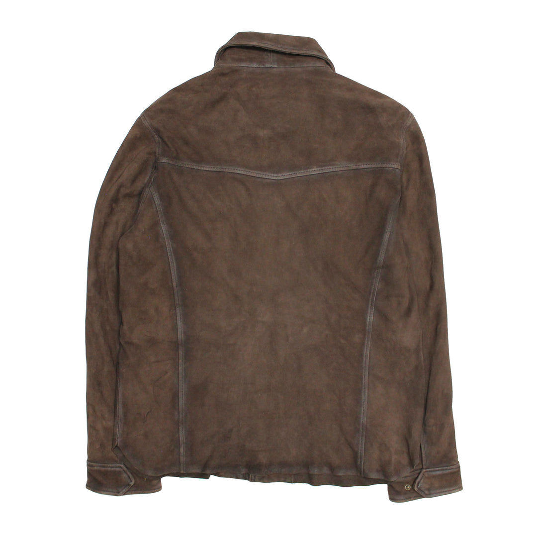 Men’s Dark Brown Brody Suede Shacket Dark brown - Frye