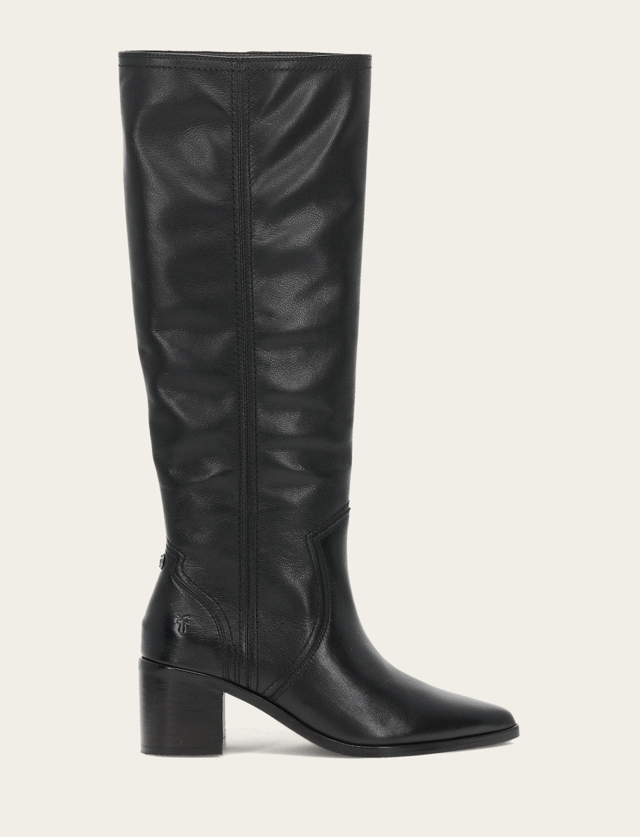 Women's Black Sadie Softy Tall Booties Black - Frye