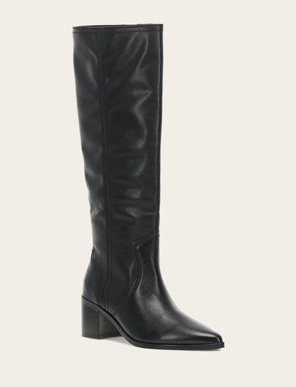 Women's Black Sadie Softy Tall Booties Black - Frye